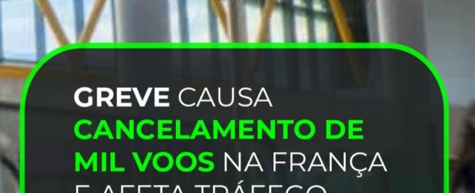 Greve causa cancelamento de mil voos na França e afeta tráfego aéreo da Europa